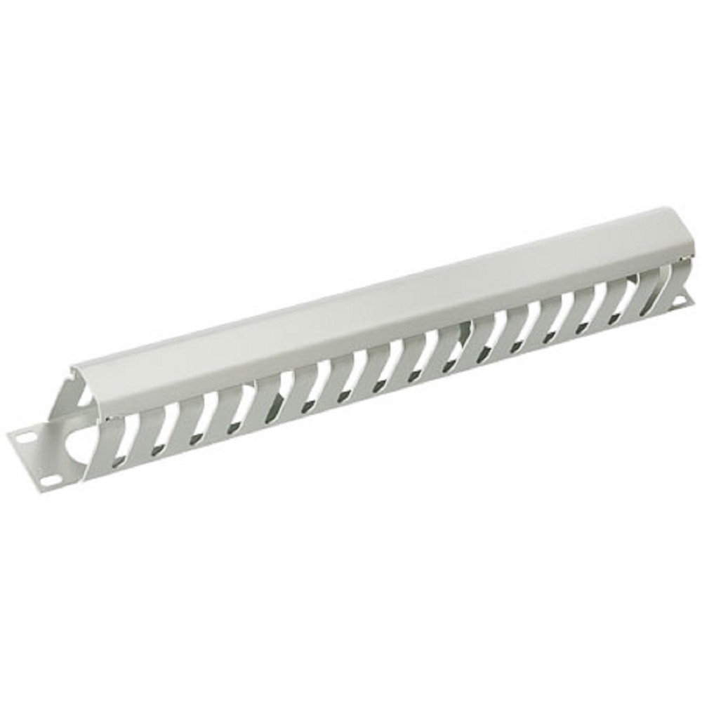 Организатор кабельный Cabeus JB07-1U-GY, 19", 1U, закрытый, серый