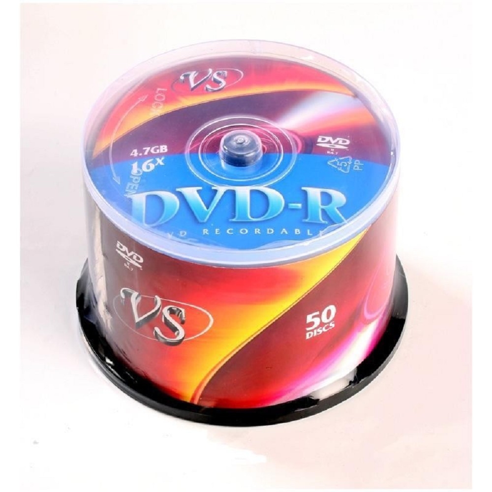 Диск DVD-R VS VSDVDRCB5001, 4,7 ГБ, 16x, Cake Box, 50 шт