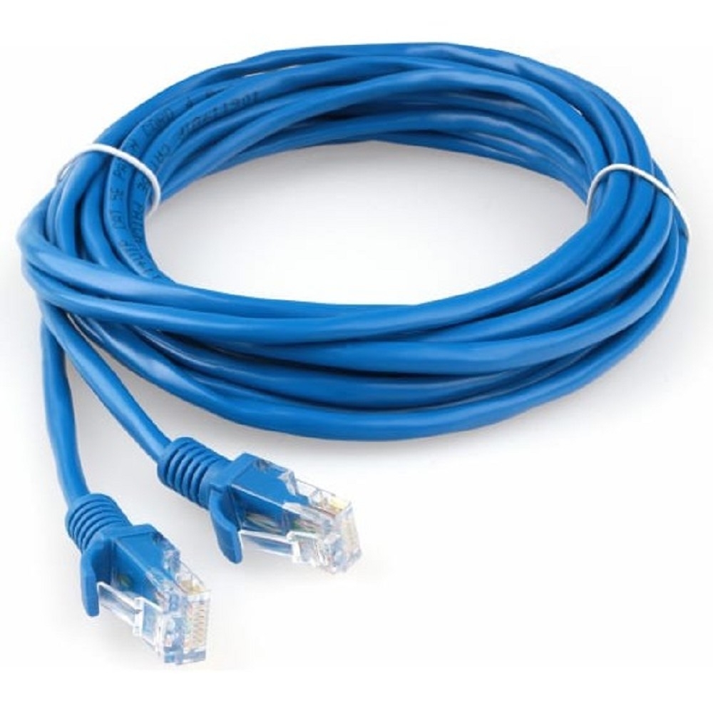 Патч-корд Гарнизон PC-UTP-5e-5-B, UTP Cat.5e, 5 м, 2xRJ45, многожильный, синий