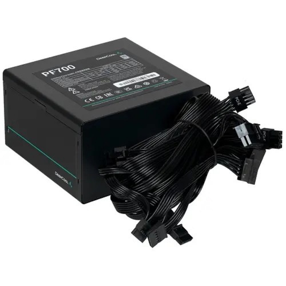 Блок питания Deepcool PF700, ATX, 700 Вт, 80 PLUS, APFC, 120 мм