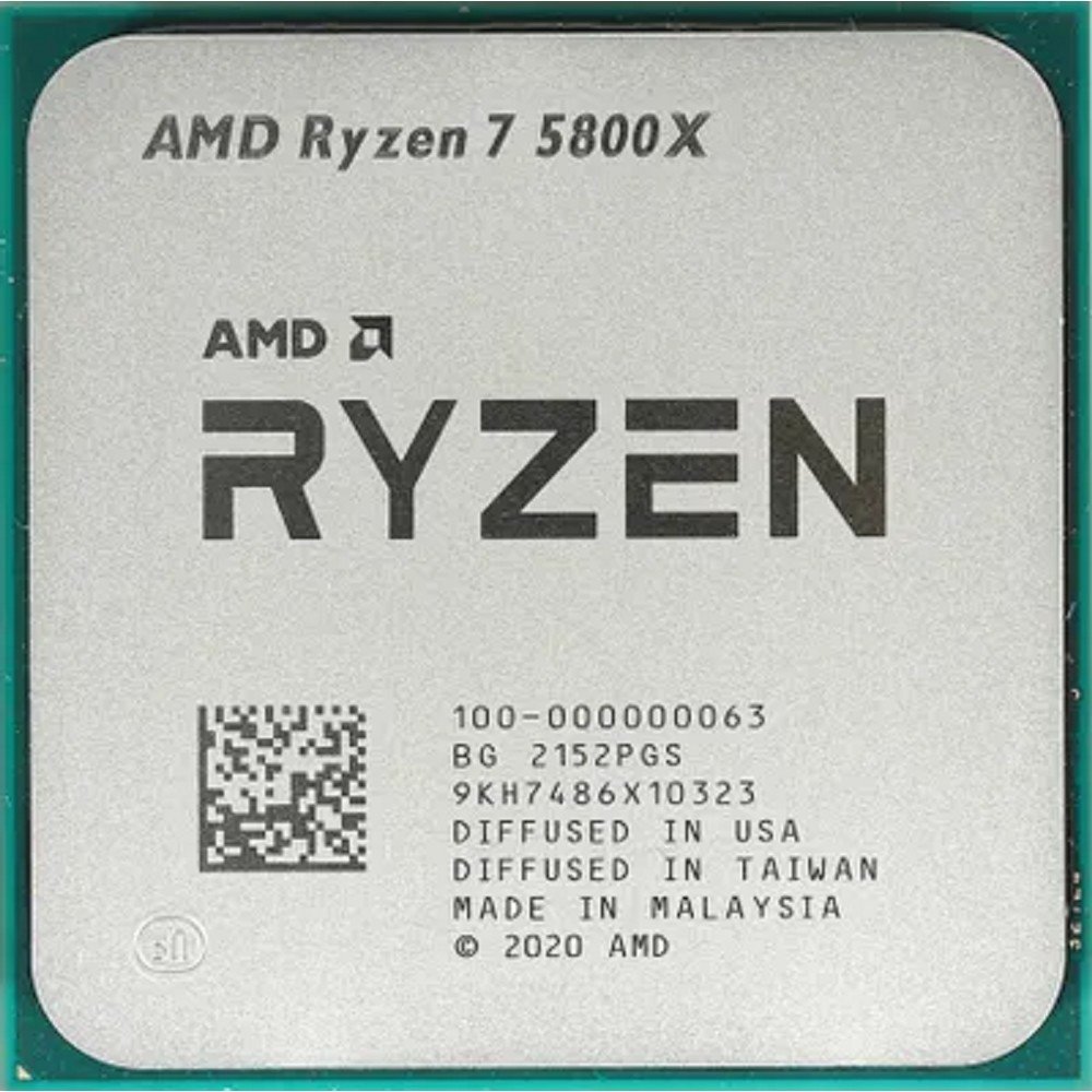 Процессор AMD 100-100000063WOF, Ryzen 7 5800X, 8/16, 3.8/4.7 ГГц, AM4