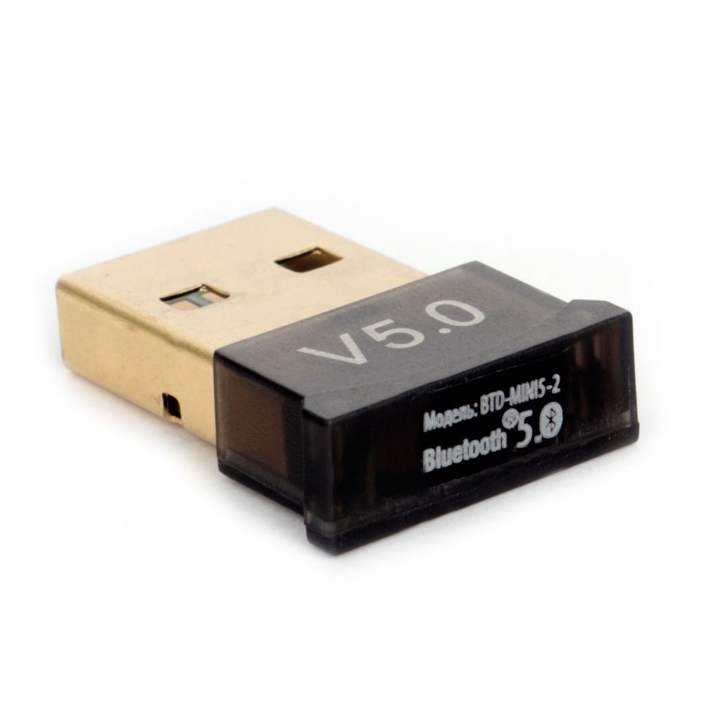 Адаптер Bluetooth Gembird BTD-MINI5-2, v5.0, USB 2.0, ультратонкий корпус