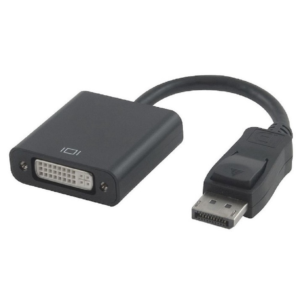Переходник Gembird A-DPM-DVIF-002, DisplayPort — DVI, 20M/19F, 0.25 м, черный