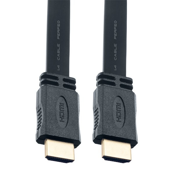 Кабель HDMI Perfeo H1303, HDMI A — HDMI A, ver.1.4, 3 м, плоский