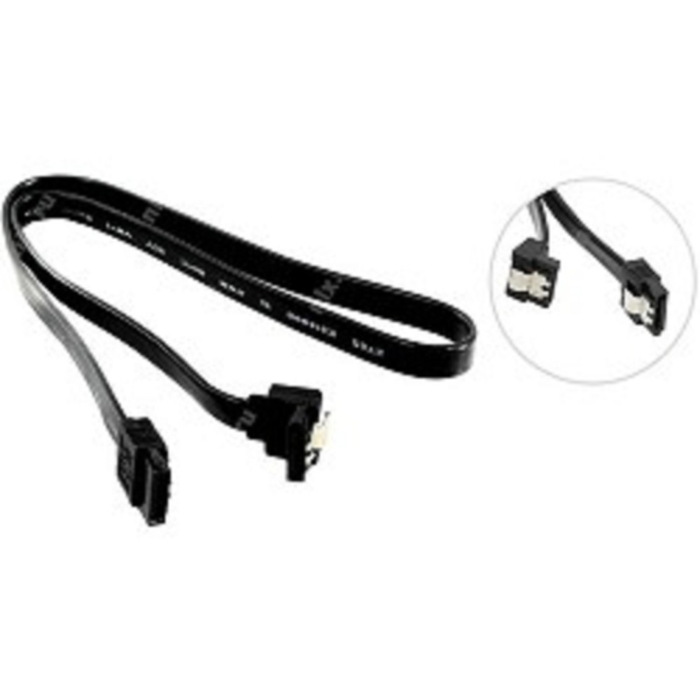 Кабель SATA 5bites SATA3-7PL50A-BK, SATA 7 pin, 6 Гбит/с, 0,5 м