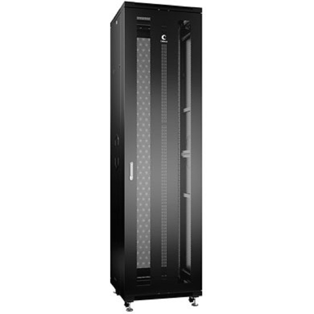 Шкаф телекоммуникационный Cabeus ND-05C-47U60/100-BK, напольный, 47U, 600×1000мм, перфорированные двери