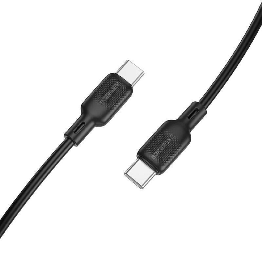 Кабель Borofone BX113a, USB-C, 2м, 3A, силиконовый, черный