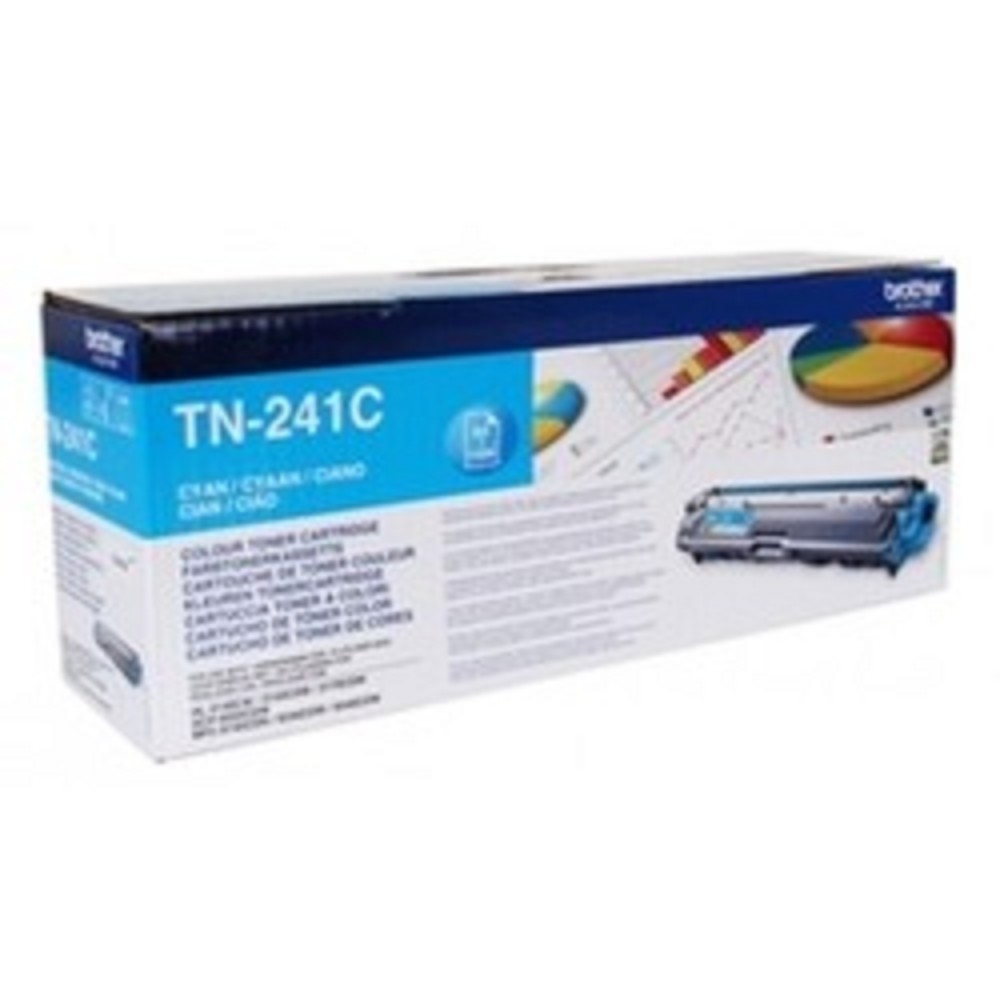 Картридж Brother TN241C, голубой, 1400 страниц