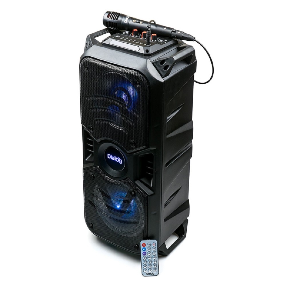 Колонка Dialog AO-11, 26W, караоке с микрофоном, BT/FM/USB/SD, LED