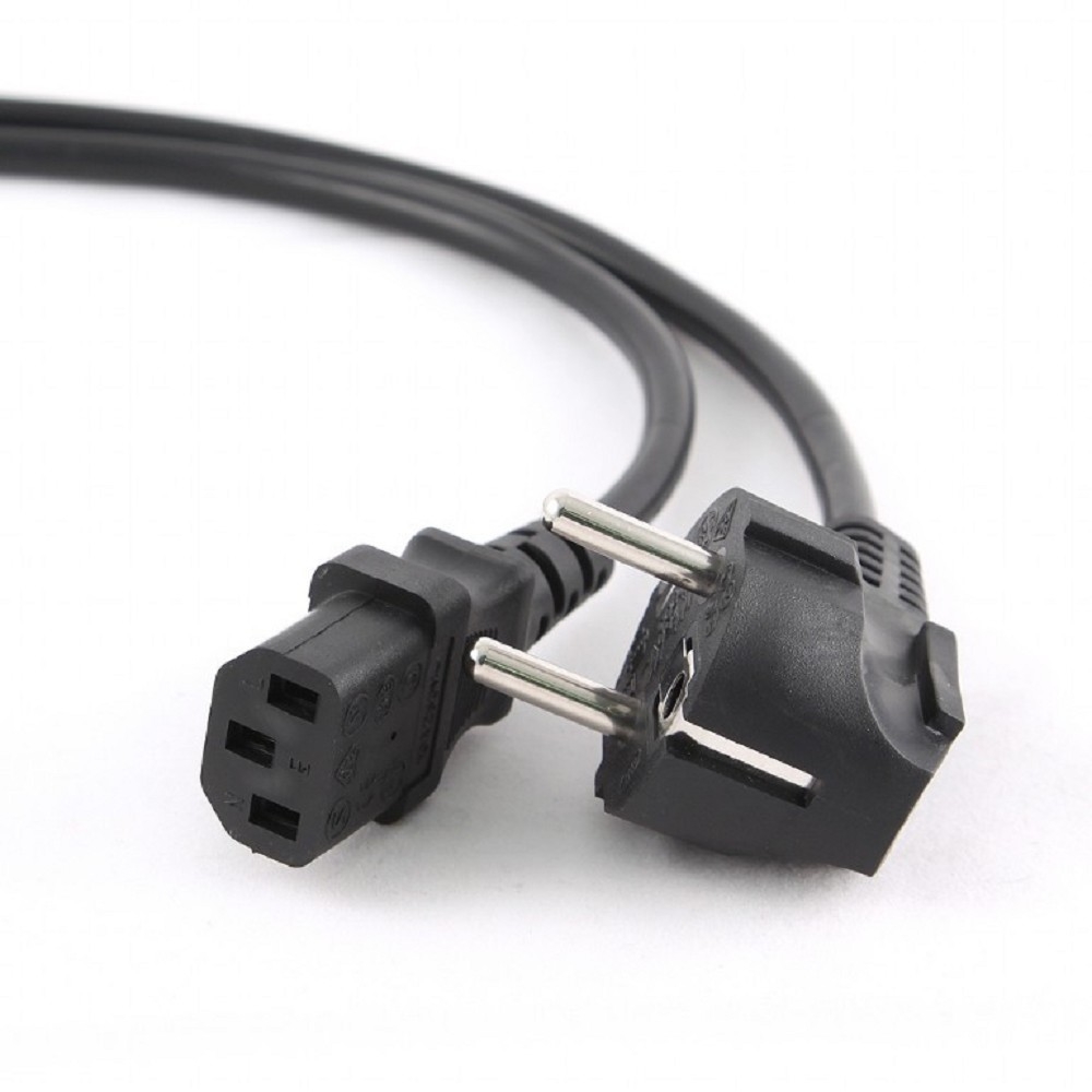 Кабель питания Cablexpert PC-186-VDE-3M, Schuko — C13, 3 м, 10 А, 3×0,75 мм²