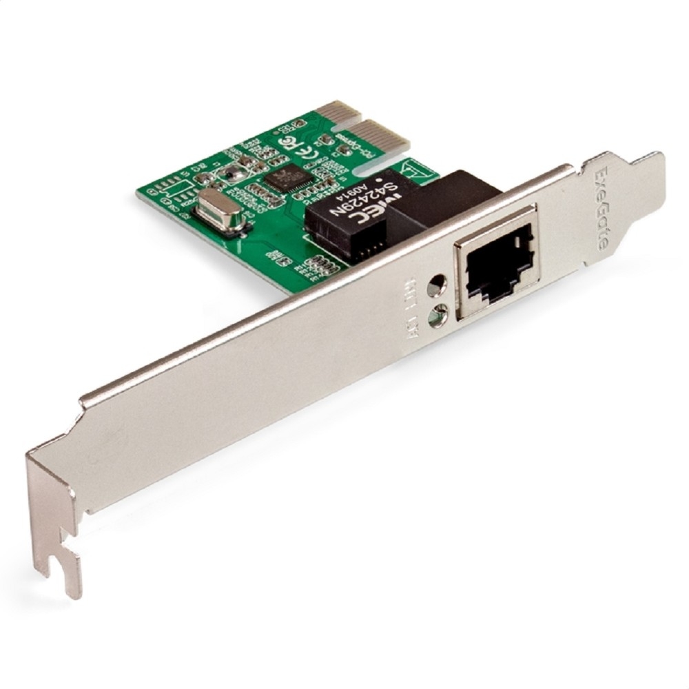 Сетевой адаптер Exegate EX281224RUS, PCI-E, 1GbE, RJ-45