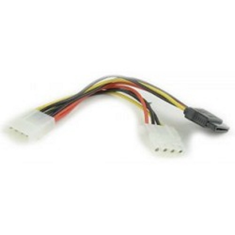 Кабель питания Gembird CC-SATA-PSY2, Molex 4-pin — Molex 4-pin + SATA 15-pin, 15 см