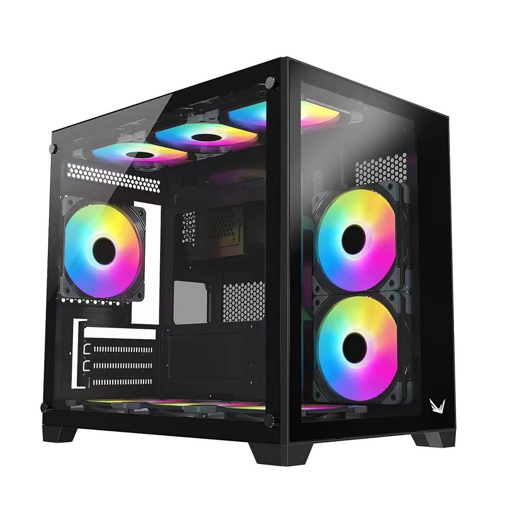 Корпус Formula Crystal Z5 TG, mATX, белый, 11×120мм, 2×USB2.0, 1×USB3.0