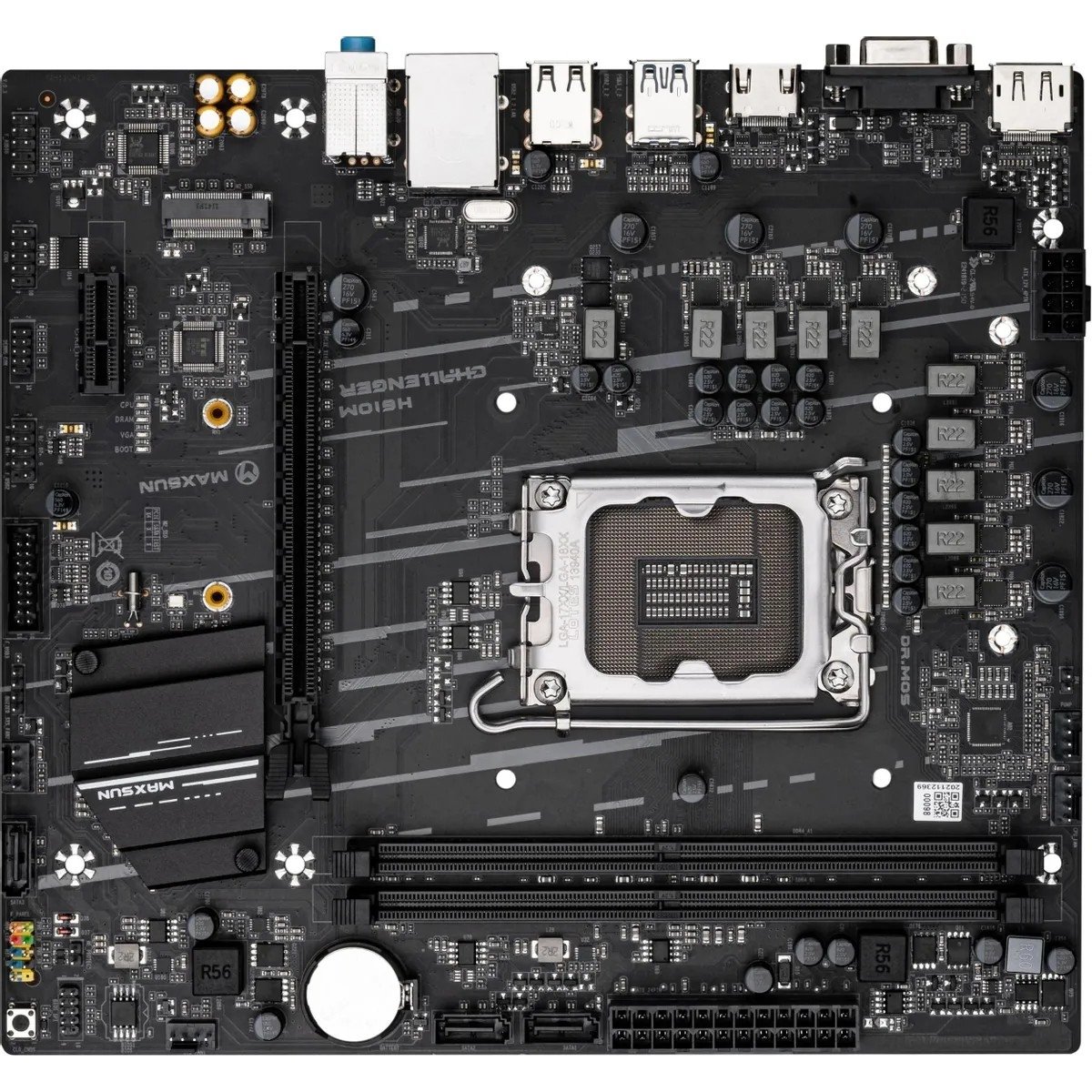Материнская плата MAXSUN MS-Challenger H610M, LGA1700, mATX, 2×DDR4