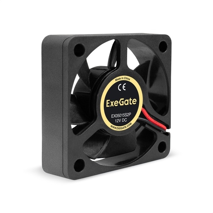 Вентилятор ExeGate EX05015S2P, 50x50x15 мм, 12 В, 5500 об/мин, 2-pin