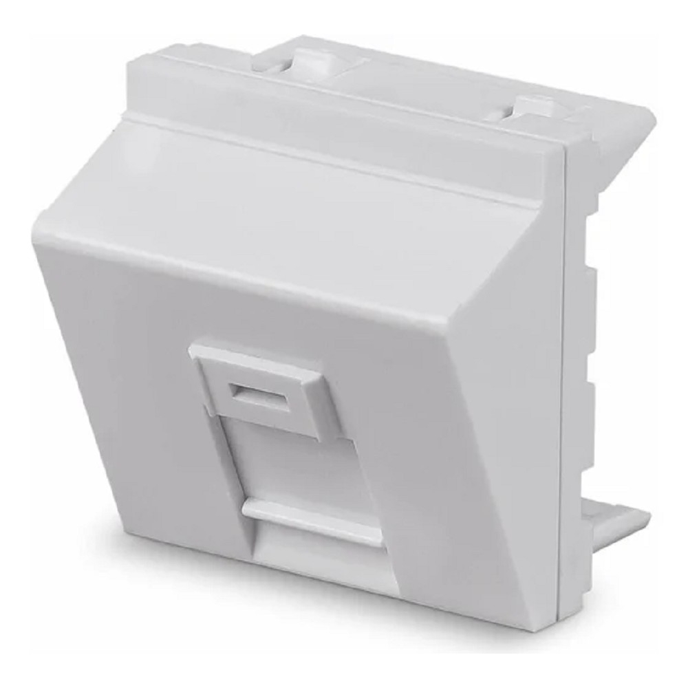 Вставка Cabeus FP-A-45-1M, 45×45 мм, для 1 модуля Keystone Jack, угловая