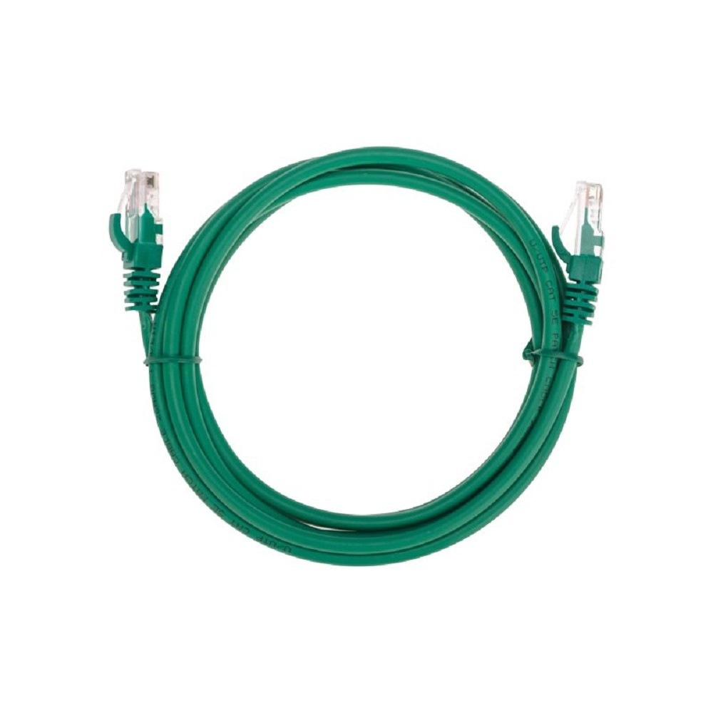 Патч-корд REXANT 02-0106-2, U/UTP Cat.5e, RJ45-RJ45, 26AWG, LSZH, 2 м, зеленый