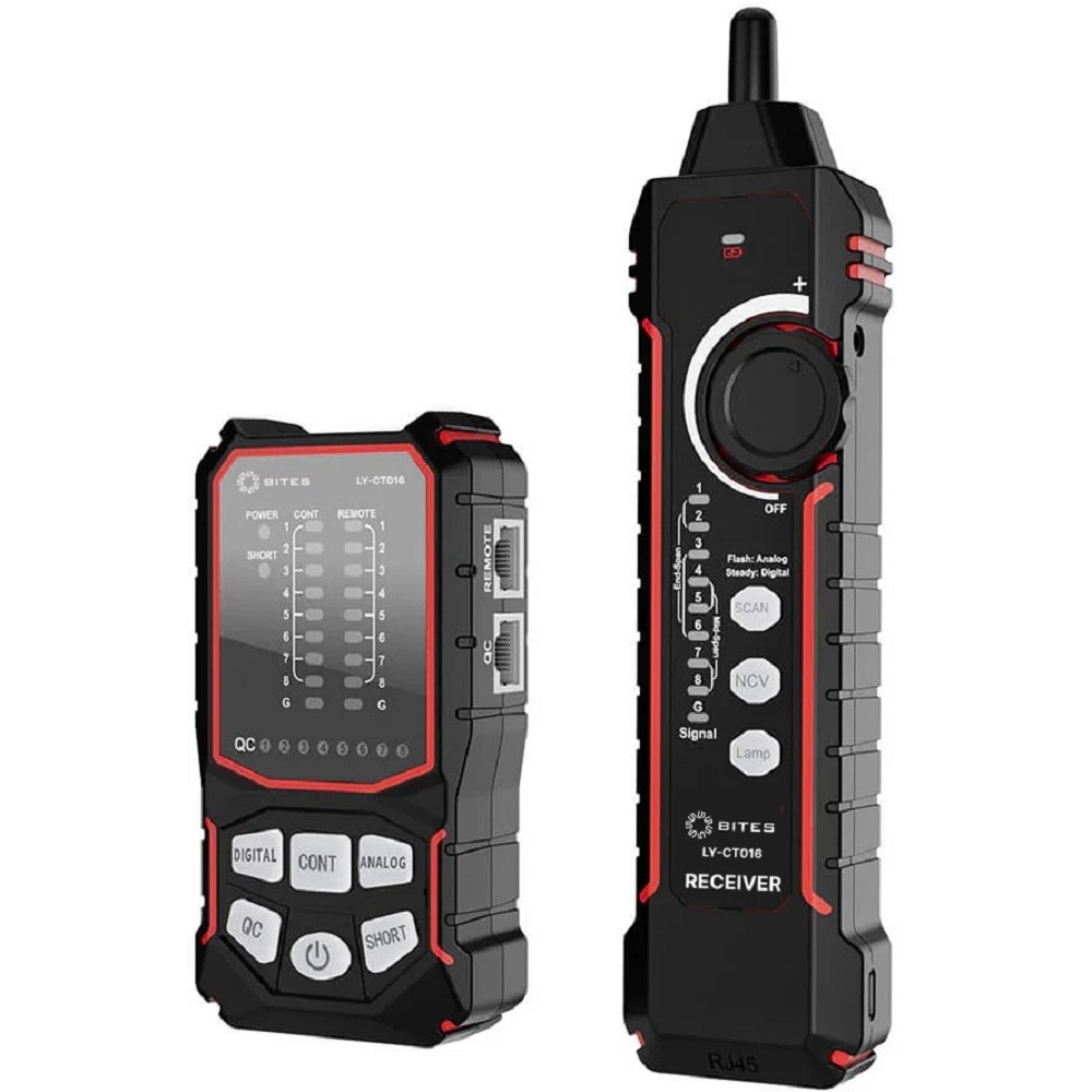 Кабельный тестер 5bites LY-CT016, UTP/STP/TEL/POE
