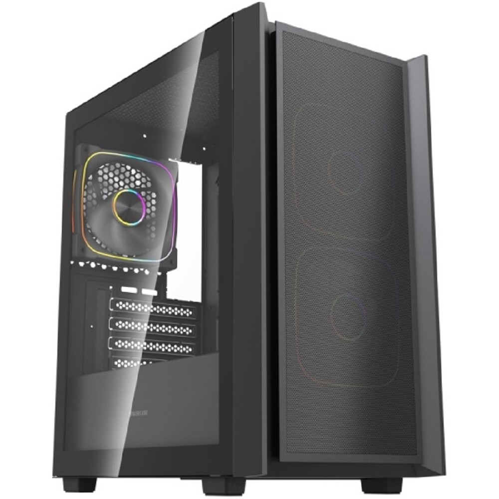 Корпус Powercase CMMSM03B-A3, Mistral SM03, mATX, TG, 3×120мм ARGB PWM