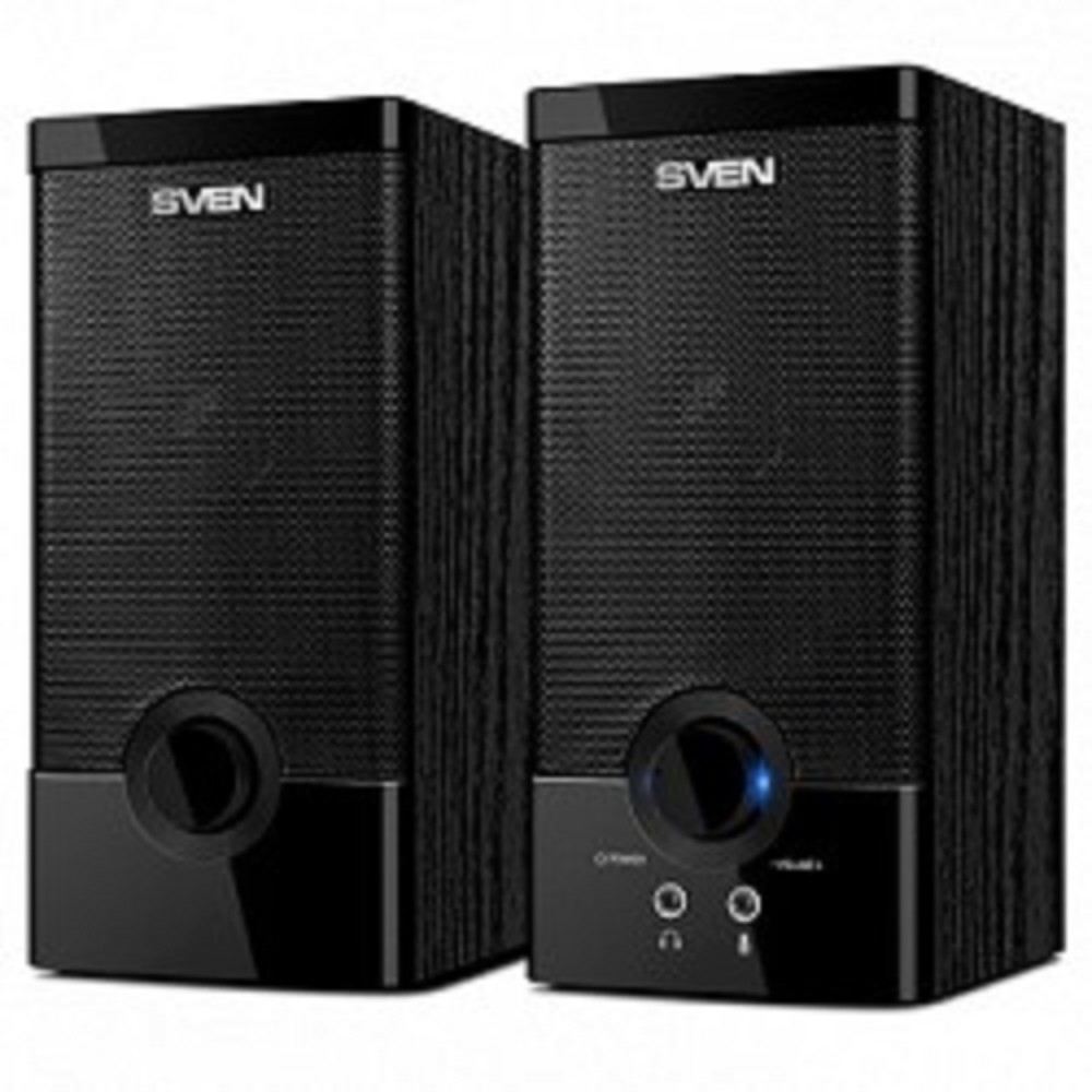 Акустическая система SVEN SPS-603, 2.0, 2×3 Вт, USB, чёрный
