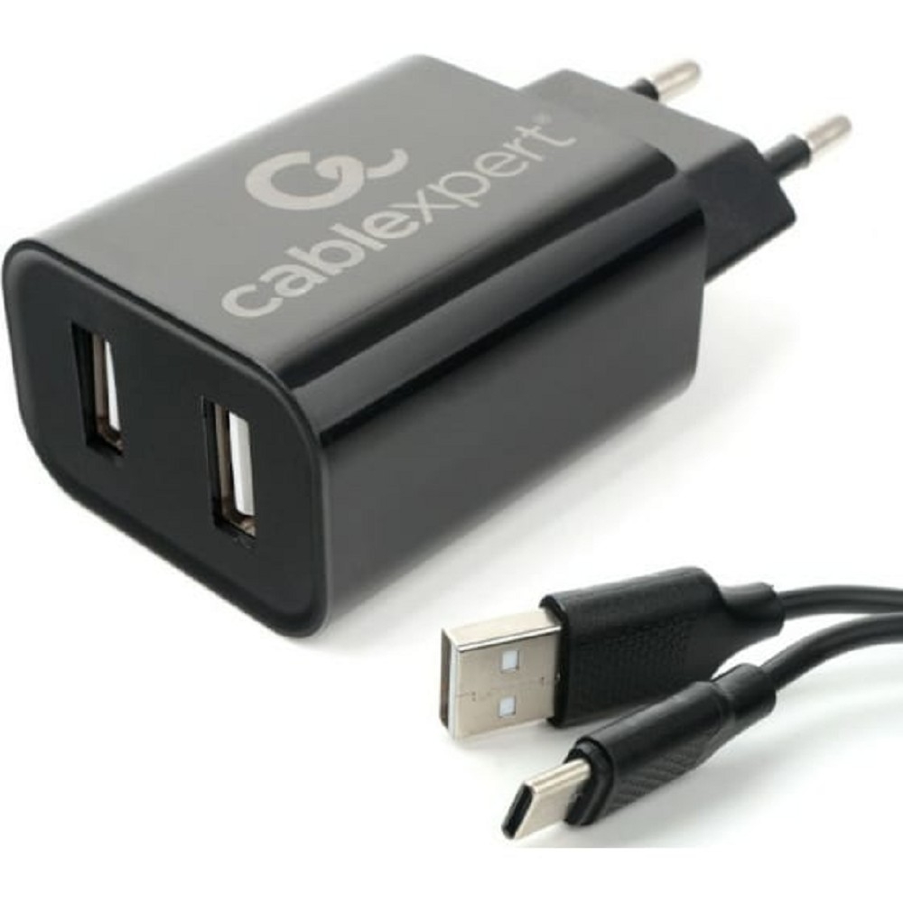 Адаптер Cablexpert MP3A-PC-37, 2×USB, 2.4A, 12Вт