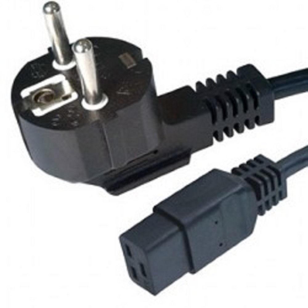 Кабель питания Gembird PC-186-C19, Schuko — IEC C19, 1.8 м, 16 А, чёрный