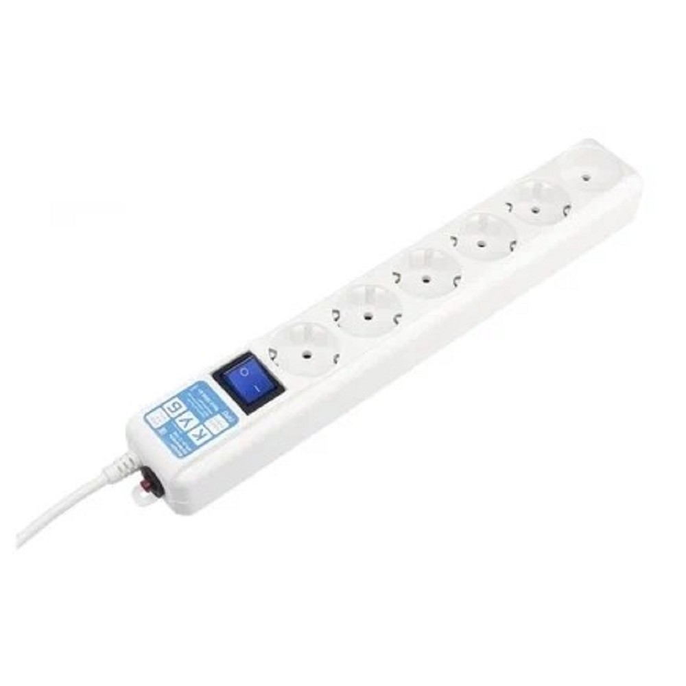 Сетевой фильтр POWERCUBE SPL6-16-P-3М, 6 розеток, 16 А, 3 м