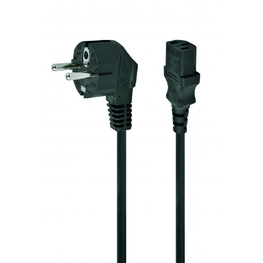Кабель питания Gembird PC-186-VDE-10M, Schuko — IEC320-C13, 3×0.75 мм², 10 А, 10 м, с заземлением