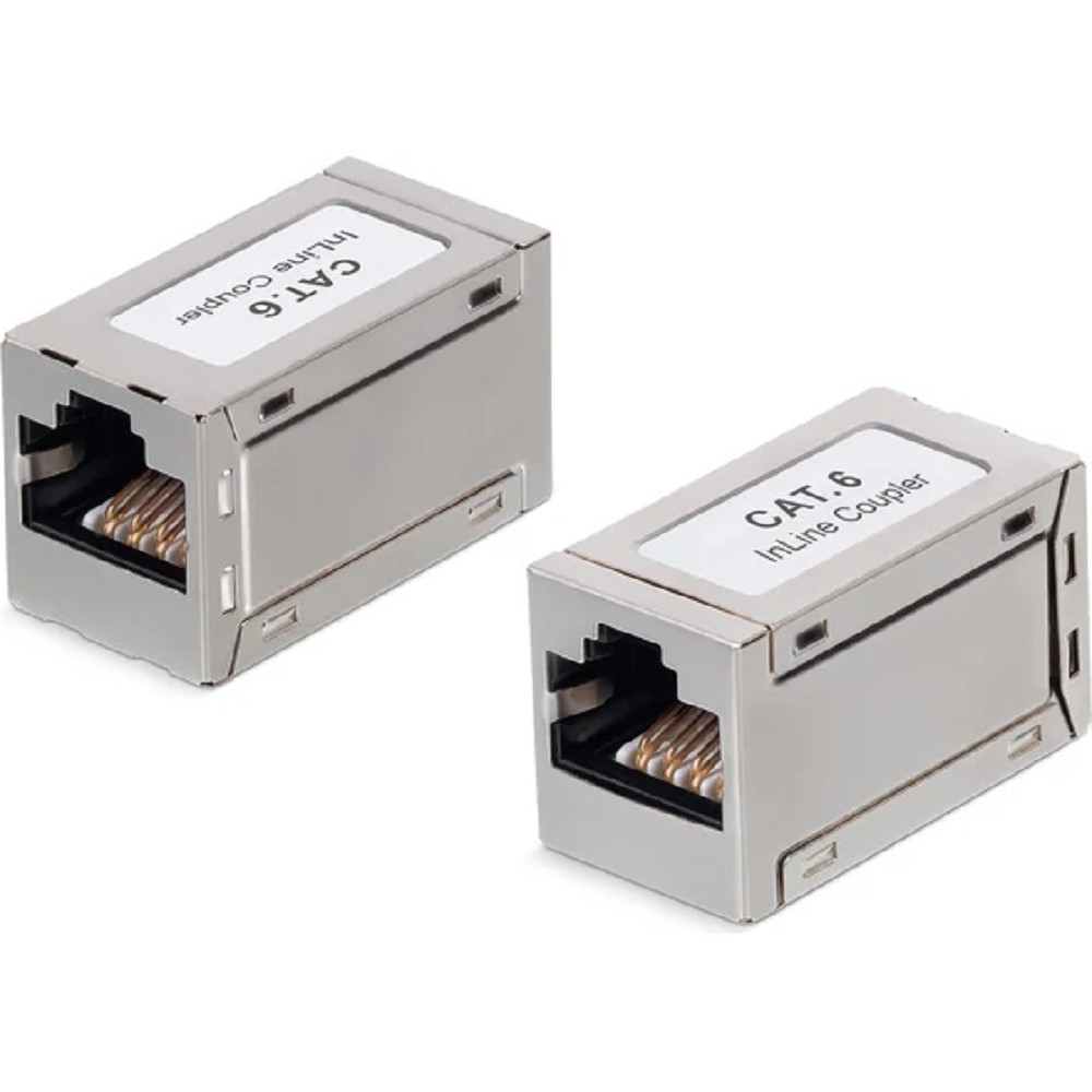 Адаптер RJ-45 Cabeus CA-8p8c-C6-SH, Cat.6, экранированный