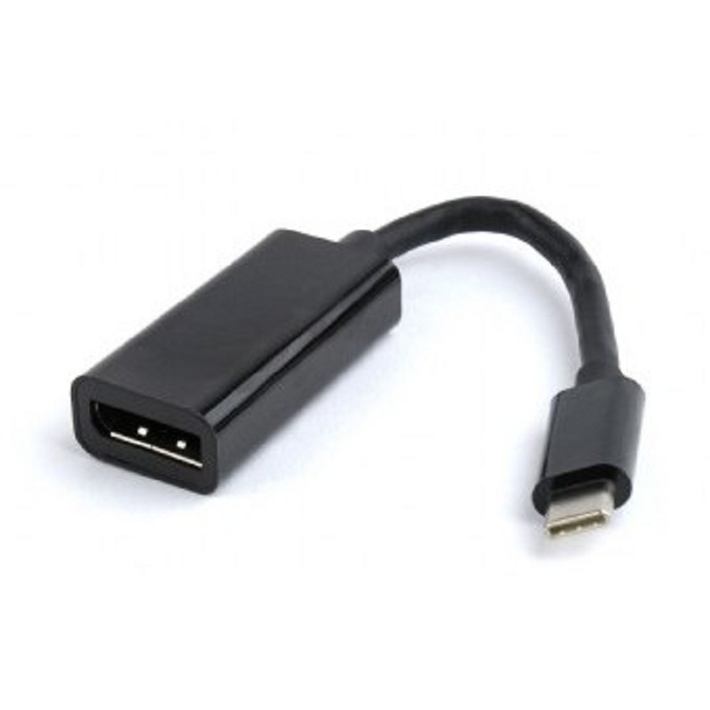 Переходник Cablexpert A-CM-DPF-01, USB Type-C (m) — DisplayPort (f), 15 см, 4K 60 Гц