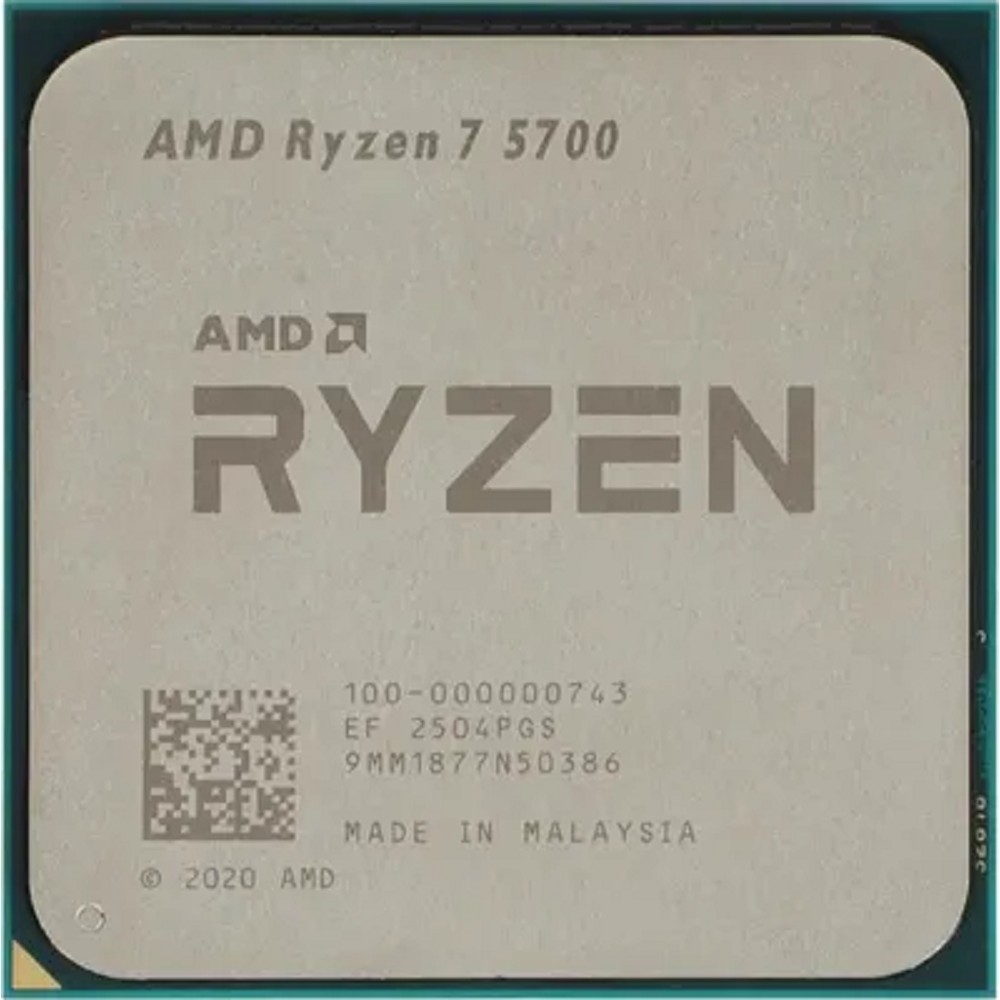 Процессор AMD 100-000000743, Ryzen 7 5700, 8/16, 3.7/4.6ГГц, OEM