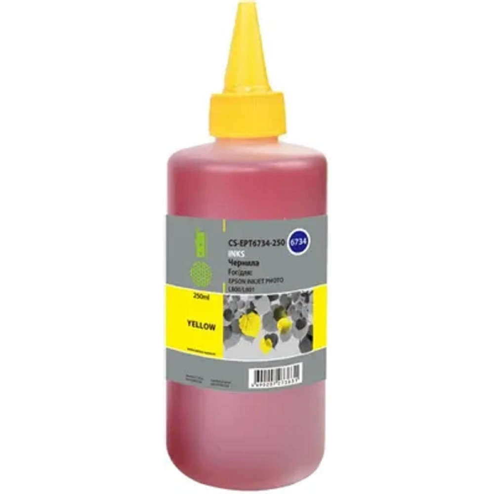 Чернила Cactus CS-EPT6734-250, жёлтые, 250 мл, для Epson T6734