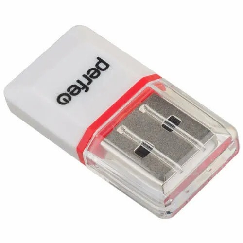 Кардридер Perfeo PF_5056, MicroSD, USB 2.0, белый