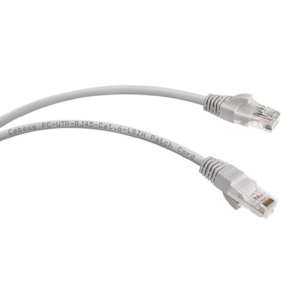 Патч-корд Cabeus PC-UTP-RJ45-CAT.6-3M-LSZH, U/UTP, Cat.6, 3м