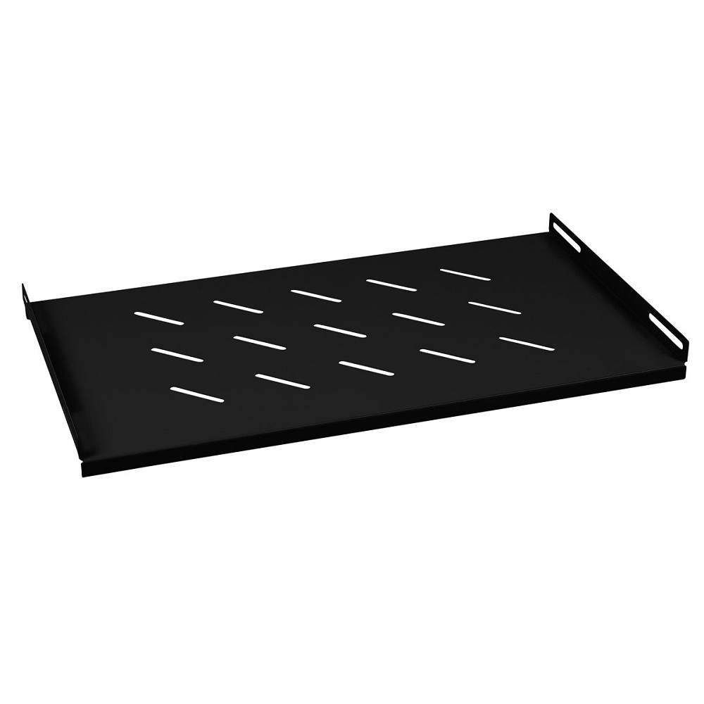 Полка Cabeus SH-J018-WM45-BK, 1U, перфорированная, 50 кг, для шкафов 450 мм