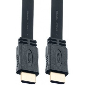Кабель HDMI Perfeo H1302, HDMI-HDMI, версия 1.4, плоский, 2 м