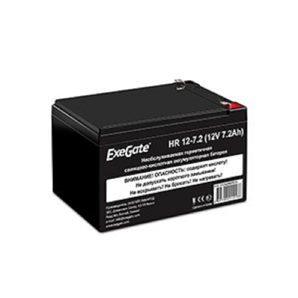 Аккумулятор Exegate EX282965RUS, 12В, 7.2Ач, AGM