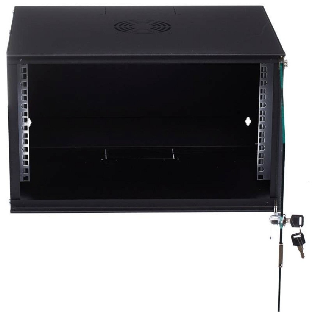 Шкаф телекоммуникационный Neomax NM-CBWM-6U5240GKL-301-BK, настенный, 6U, 520x400, чёрный