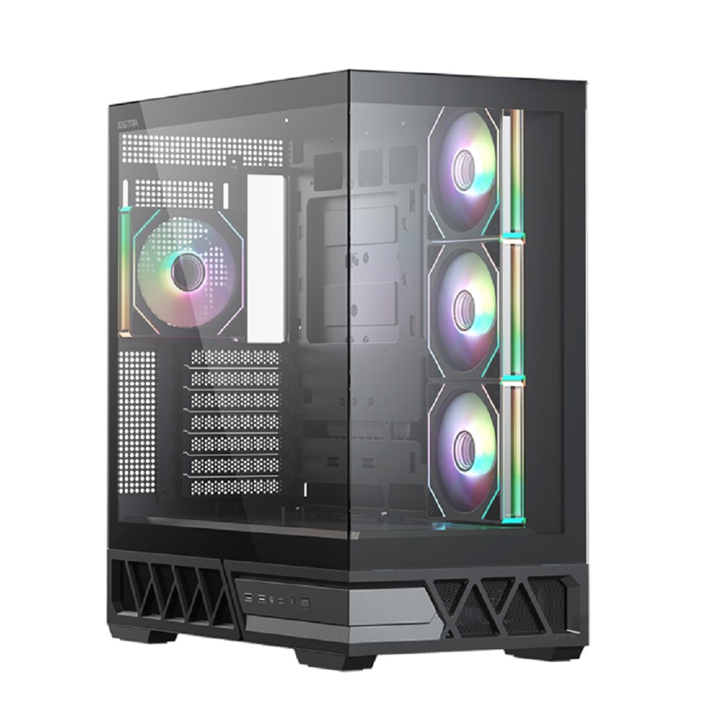 Корпус XASTRA Q700-4FM12A-C10-UC, ATX, 4×120 мм ARGB, Type-C