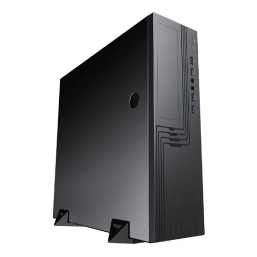 Корпус Powerman 6143524, Slim-Desktop, mATX, 300 Вт, черный