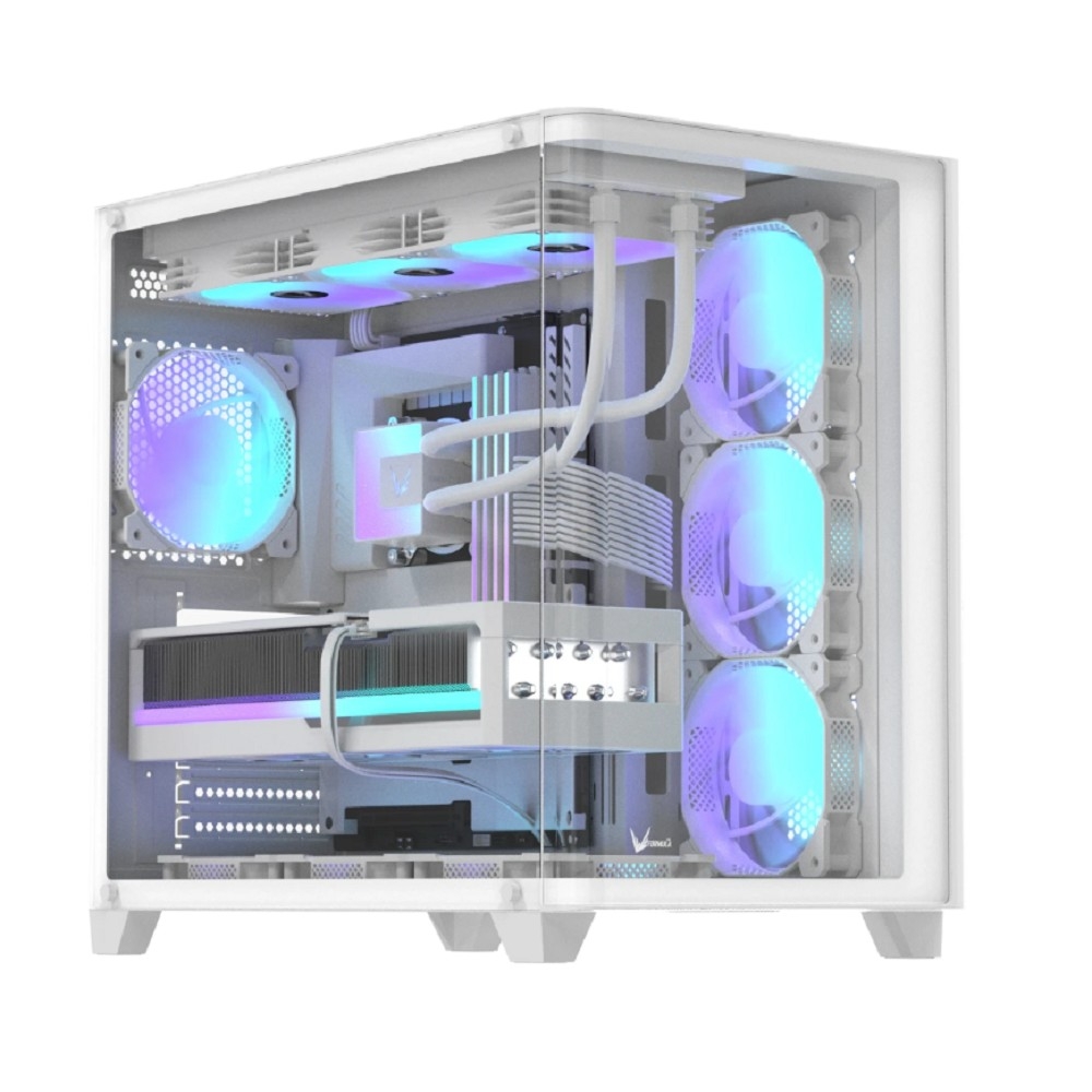 Корпус ПК Formula CRYSTAL U2 W, белый, ATX, 1×USB 3.0, 1×USB 3.1