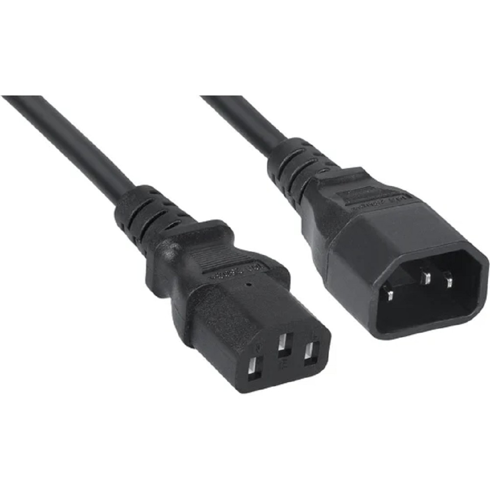 Кабель питания Cabeus PC-189-VDE-1.0-0.6M, IEC 320 C13–C14, 3×1.0, 0.6 м