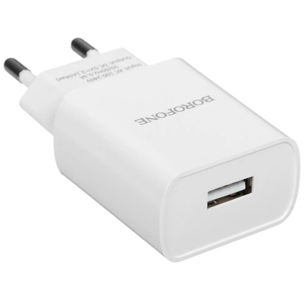 Сетевое ЗУ BOROFONE B-00681, 1 USB, 10.5W, белый