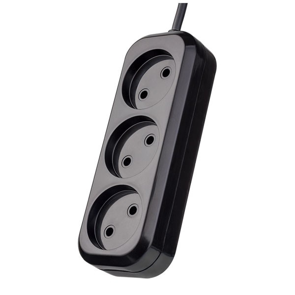 Удлинитель Perfeo RU POWER PF_B4066, 3 розетки, 3 м, 10 А, чёрный