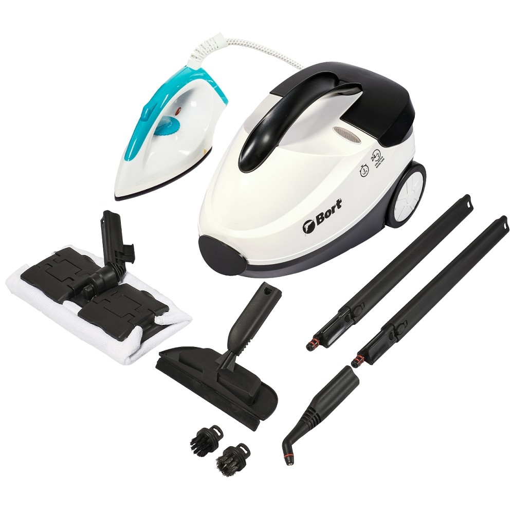 Пароочиститель Bort BDR-2500-RR-Iron 93410075, 2300Вт, 1500мл