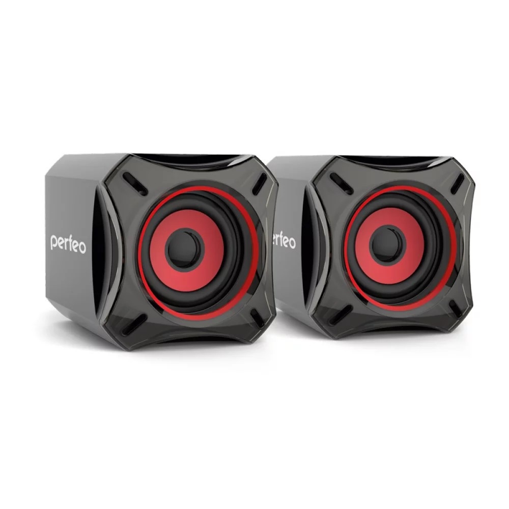 Колонки Perfeo CUBE PF-4880, 2.0, 2×5Вт, USB