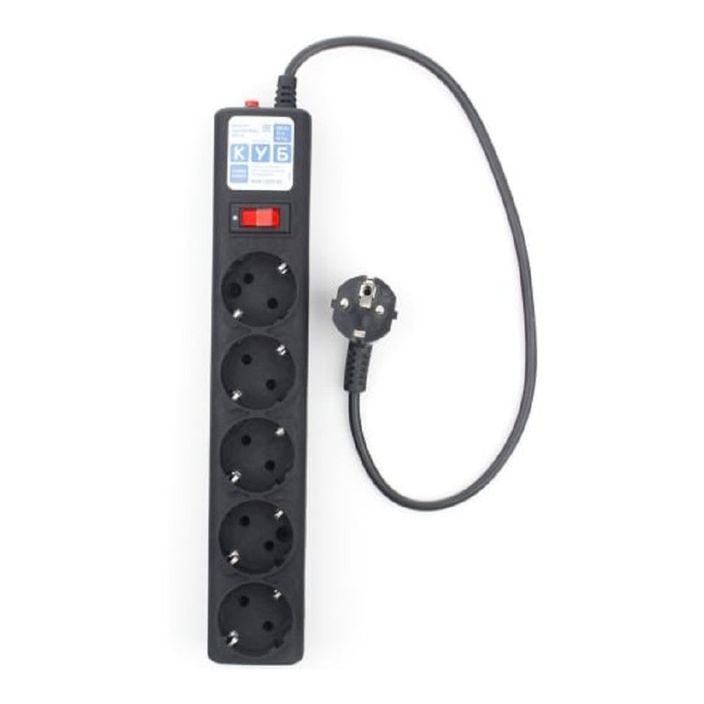 Сетевой фильтр PowerCube SPG5-С1, 5 розеток Schuko, 10 А, кабель 0.5 м