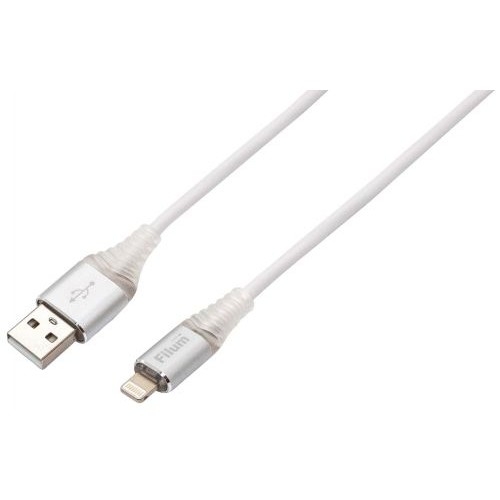 Кабель Filum FL-CPro-U2-AM-LM-1M-L1, USB 2.0, 1 м, Lightning, 2 А