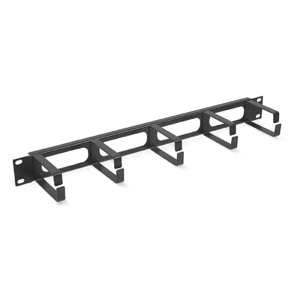 Организатор кабельный Cabeus JB08-1U-BK, 19" 1U, 5 колец, черный