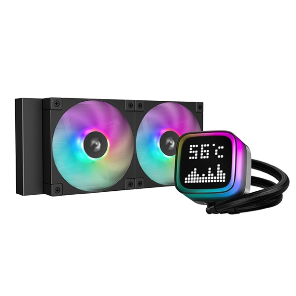 СВО DeepCool R-LP240-BKMSNC-G-1, 240 мм, ARGB, LCD, 300 Вт
